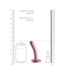 Ouch! Siliconen G-Spot Dildo 12 cm Met Zuignap Roze Metallic Afwerking