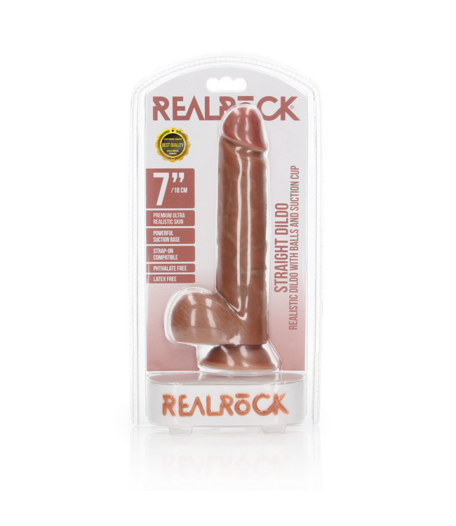 RealRock RealRock 7.5" Realistic Dildo with Suction Cup & Lifelike Detail