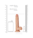 RealRock Realistische Dildo Met Zuignap En Ballen 14,5 cm - RealRock By Shots