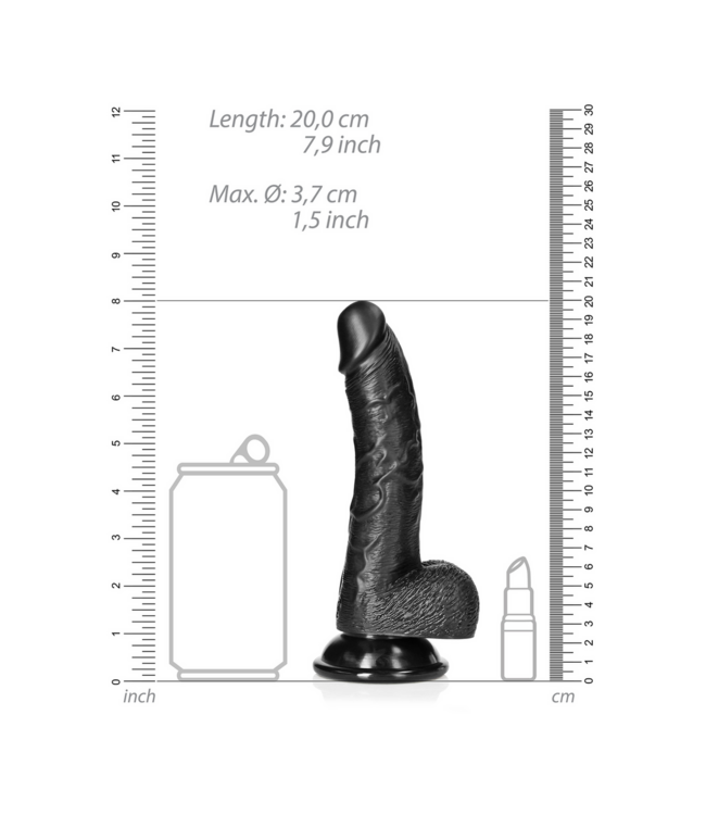 RealRock Realistische Gebogen Dildo 15 cm Met Zuignap Voor G-Spot Stimulatie