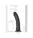 RealRock Realistische Gebogen Dildo Met Zuignap 20,5 cm Voor G-spot Stimulatie