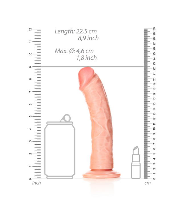 RealRock G-Spot Dildo Met Realistische Textuur En Zuignap 20,5 cm - RealRock