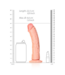 RealRock RealRock Dildo 20,5 cm gebogen mit Saugnapf – G-Punkt-Stimulation