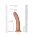 RealRock Curved Realistic Dildo 20.5cm with Suction Cup for G-Spot Pleasure