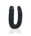 RealRock RealRock Flexibele U-Vormige Dubbele Dildo 12,7 cm Zwart PVC