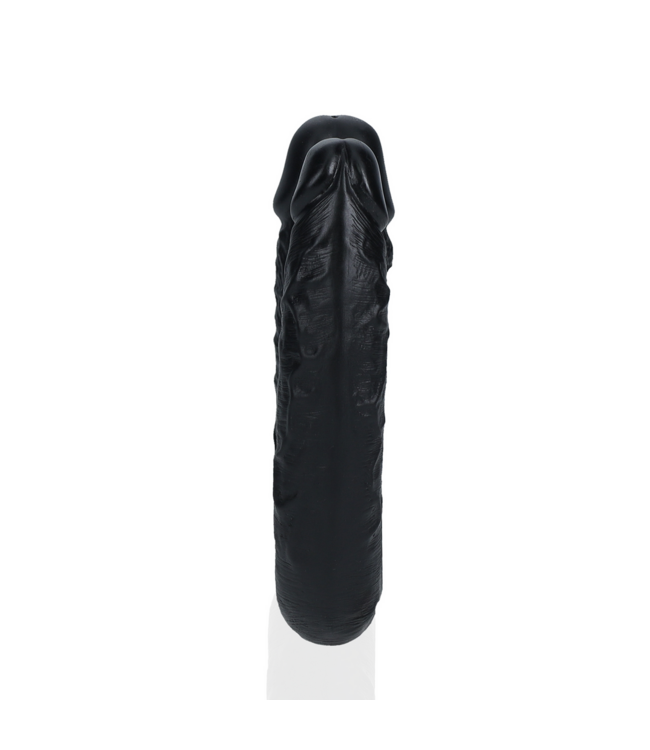 RealRock RealRock Flexibele U-Vormige Dubbele Dildo 12,7 cm Zwart PVC