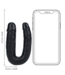 RealRock RealRock Flexibele U-Vormige Dubbele Dildo 12,7 cm Zwart PVC
