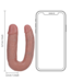 RealRock RealRock Realistische U-Vormige Dubbele Dildo 12,7 cm Vleeskleurig