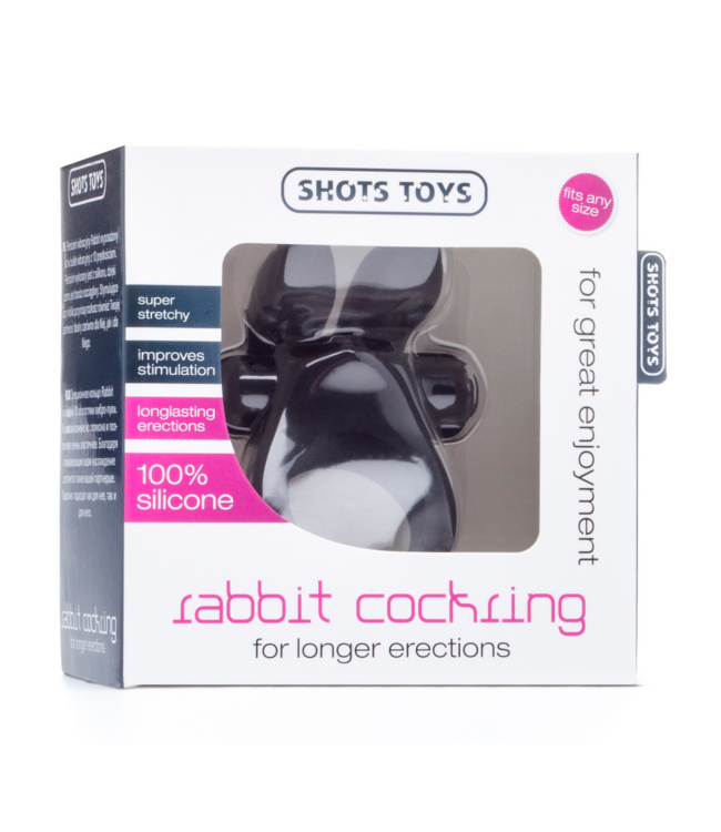 Shots Toys Stretchy Rabbit Cock Ring for Couples - Enhanced Pleasure & Comfort