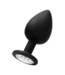 Sono Medisch Siliconen Butt Plug Met Trillende Bal En Kristallen Basis 9,5 cm