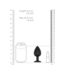 Sono Medisch Siliconen Butt Plug Met Trillende Bal En Kristallen Basis 9,5 cm