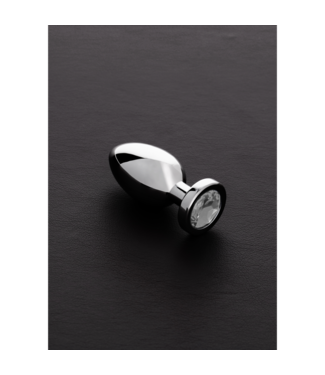 Steel by Shots Roestvrijstalen Butt Plug Met Glasgeslepen Edelsteen 5,9 cm