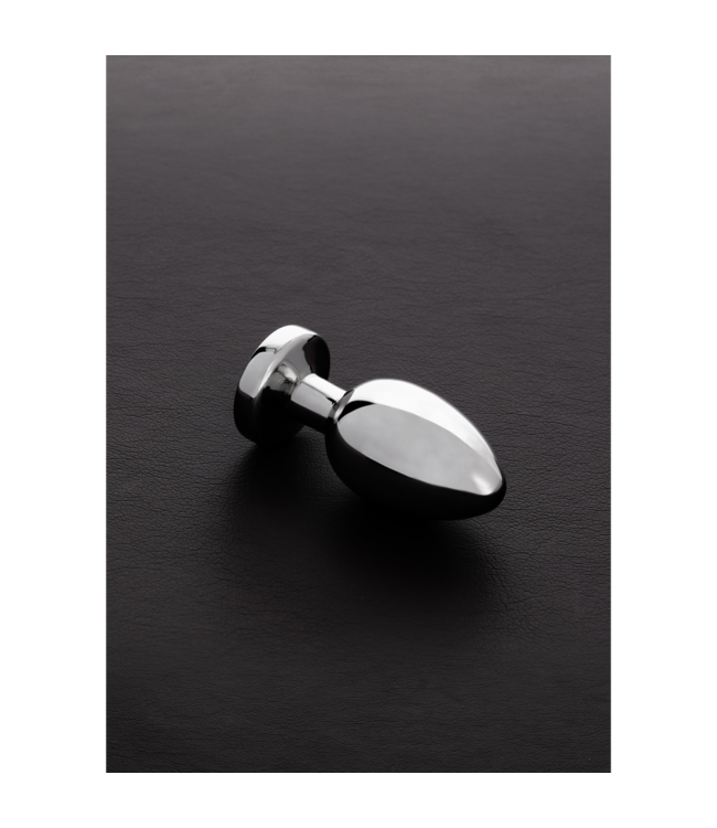 Steel by Shots Stylish Stainless Steel Butt Plug with Gemstone - 5.9 cm