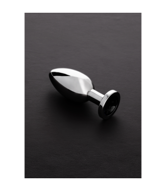 Steel by Shots Roestvrijstalen Buttplug Medium 7,8 cm Met Glasgeslepen Edelstenen