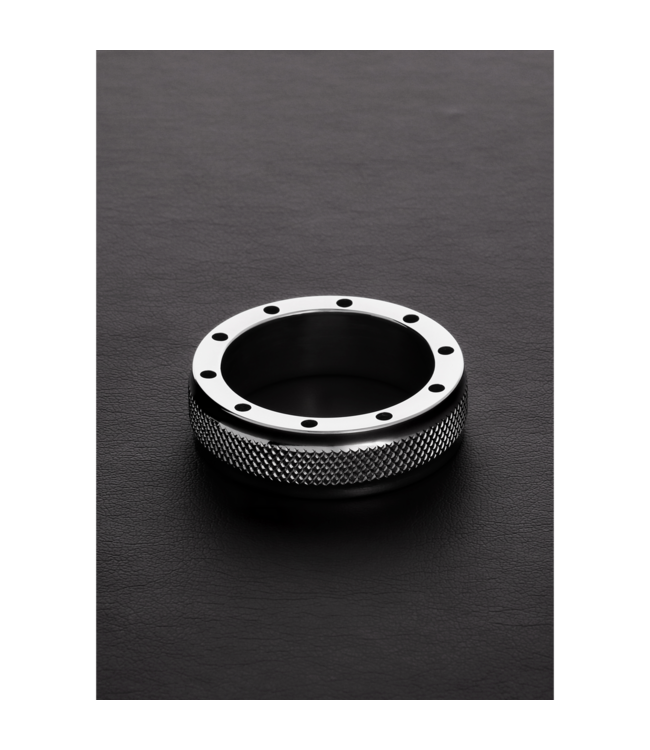 Steel by Shots COOL & KNURL C-Ring – Komfortabler Cockring mit Belüftung 15 x 55 mm