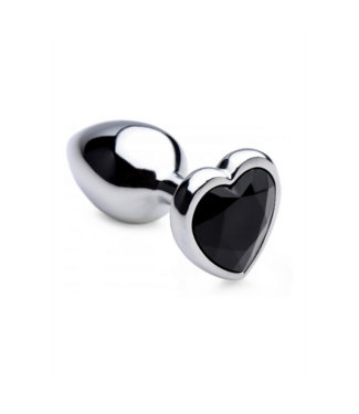 XR Brands Stylish Black Heart Butt Plug – Comfortable, Weighted, and Passionate
