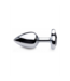 XR Brands Schwarzer Herz-Buttplug 7,1 cm – Eleganz für deinen Po!