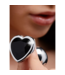 XR Brands Stylish Black Heart Butt Plug – Comfortable, Weighted, and Passionate