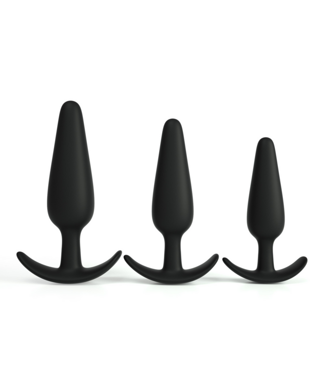 Crushious Tic Tac Toe Silicone Anal Plug Set - Beginner to Advanced Training