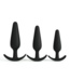 Crushious Crushious Siliconen Anale Plug Trainingsset 3-delig 9-11 cm Zwart