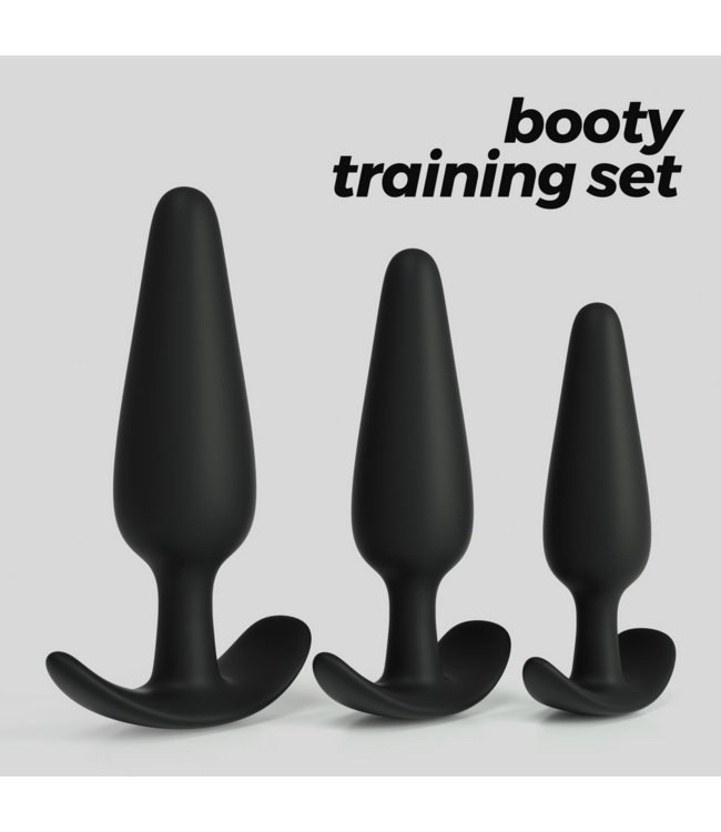 Crushious Tic Tac Toe Analplug-Set 3 Größen | Sicheres Training aus Silikon