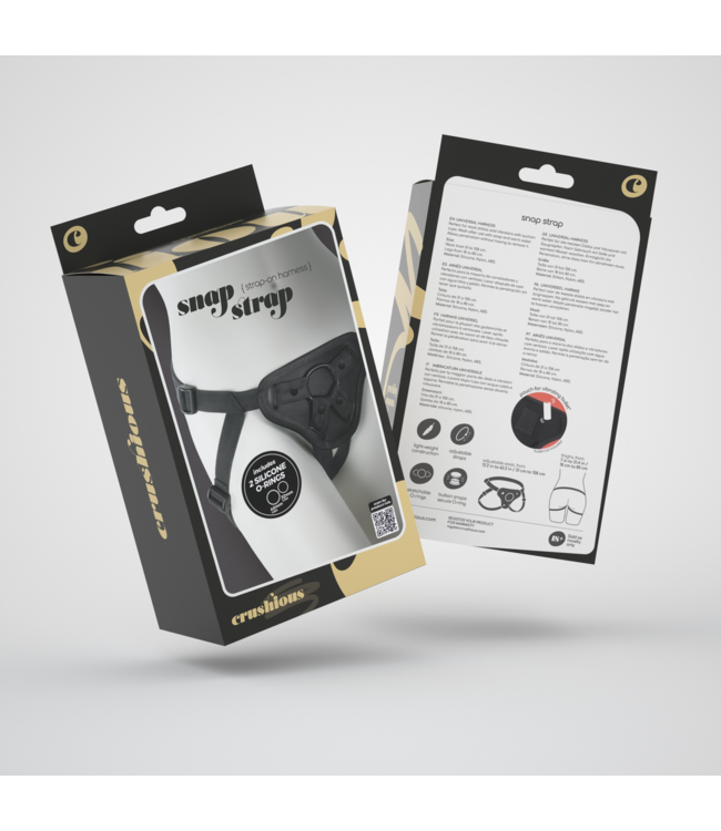 Crushious Verstelbaar Waterdicht Strap-on Harnas Met Kussen En Bulletvak 11,5 cm