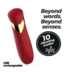 Crushious Crushious Compact Bullet Vibrator Rood - Oplaadbaar, 10 Intensiteiten