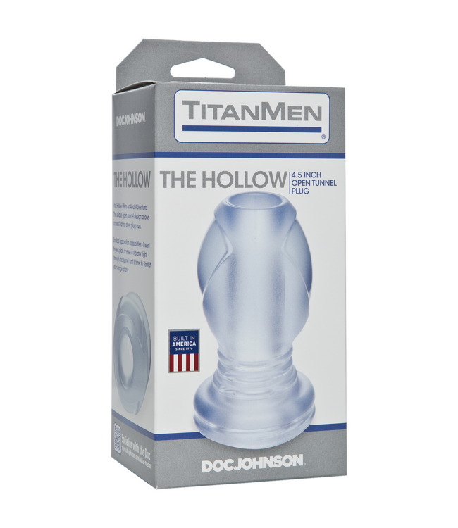 Doc Johnson Doc Johnson Hollow Tunnel Plug 11,4 cm - Holle Anaal Plug Met Dubbele Textuur