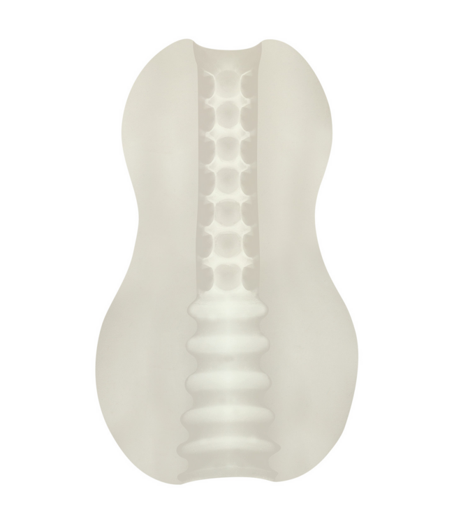 Doc Johnson UR3 Mood Exciter Dubbelzijdige ULTRASKYN Masturbator Met Massageparels En Ribbels