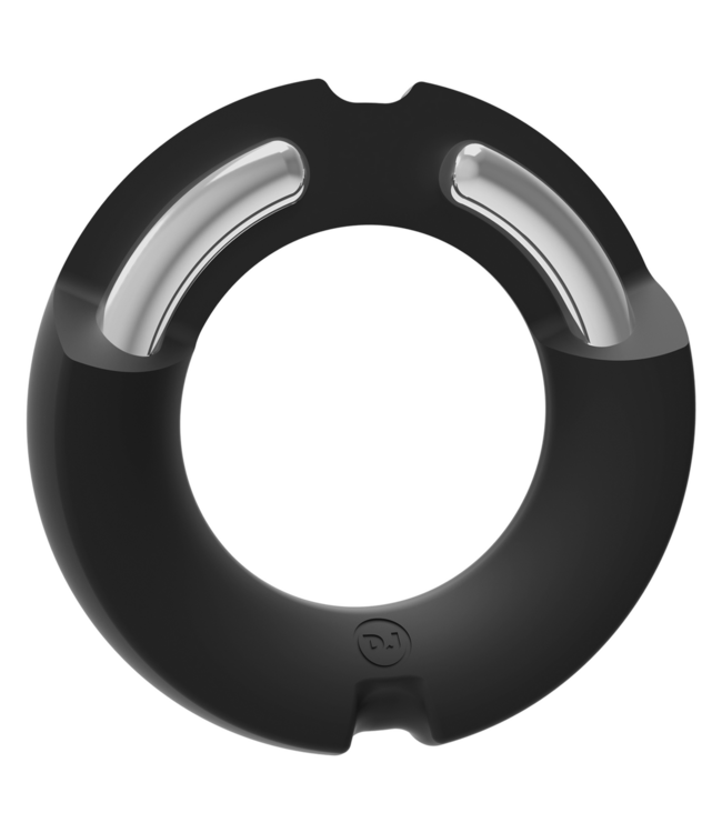 Doc Johnson Doc Johnson Titanium Flex Cockring 45mm Zwart - Siliconen & Roestvrij Staal