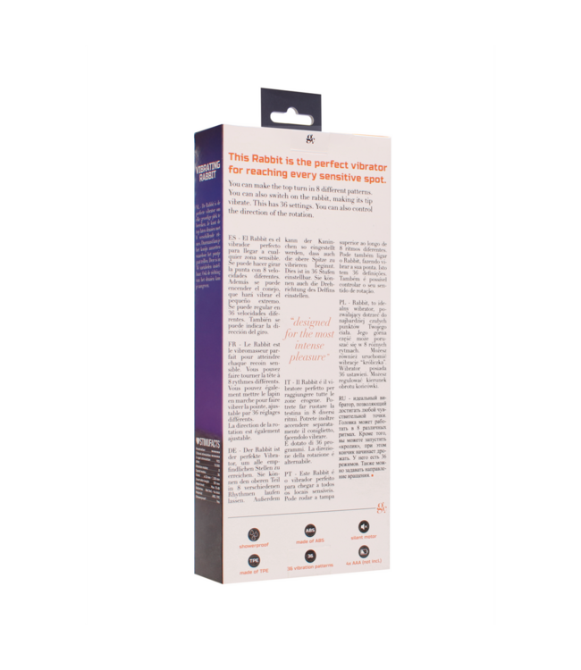 GC Rabbit Vibrator GC by Shots Met 8 Draairitmes En 36 Vibratie-instellingen