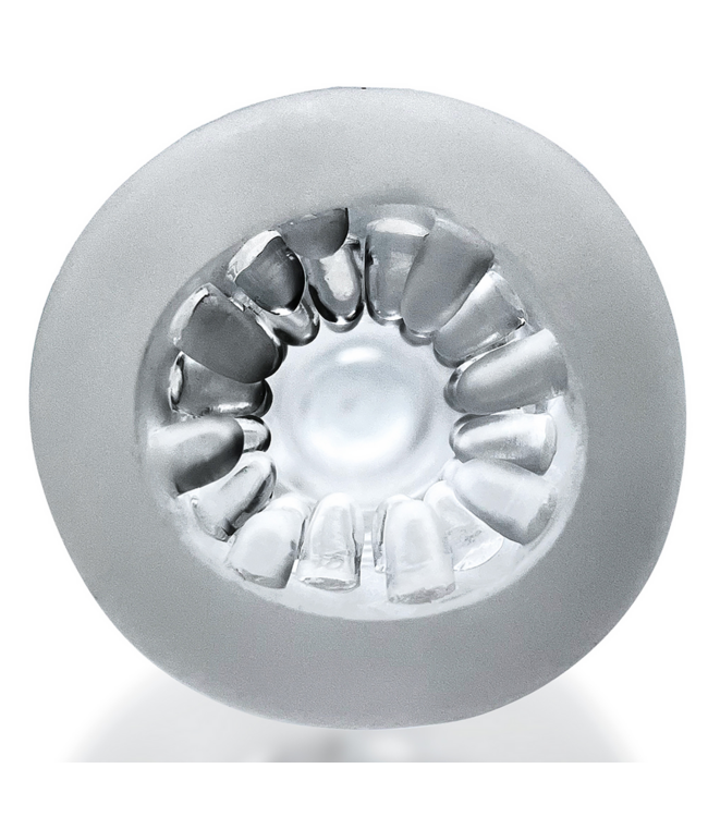 Hunkyjunk Hunkyjunk Plus+SILICONE Nubby Ribbed Stroker Met Zuigende Textuur