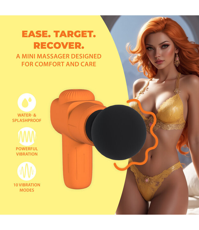 Loveline Loveline Mini Rechargable Microboost Massager Oranje - Compacte Spierontspanner