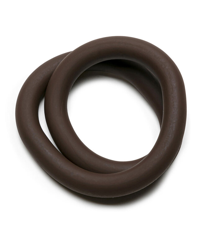PerfectFitBrand PerfectFitBrand Verstelbare Siliconen Cockring En Ballring 3,5 Cm Bruin