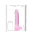RealRock Realistischer Dildo 25 cm mit Hoden - REALROCK CRYSTAL CLEAR