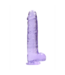 RealRock RealRock Crystal Clear Realistische Dildo Met Zuignap En Ballen 25 cm