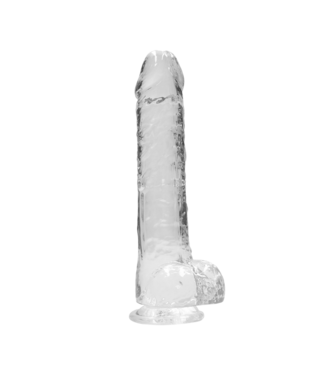 RealRock RealRock Crystal Clear Dildo Met Zuignap En Ballen 25 cm Veilig TPE