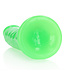 RealRock REALROCK Glow Dildo 22,5 cm - Schlank, Saugnapf, phthalatfrei