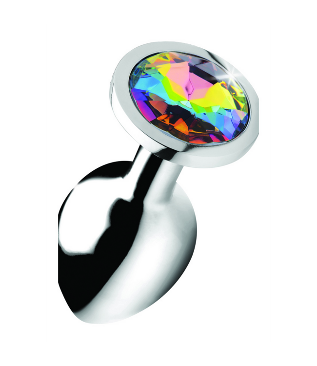 XR Brands Regenbogen Prisma Silikon-Buttplug-Set für Anfänger und Fortgeschrittene
