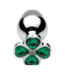 XR Brands Medium Metalen Buttplug Met Lucky Clover Sieraad – 8,1 cm Zilverkleurig