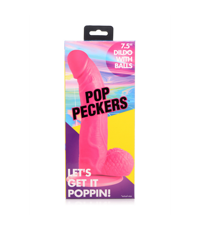 XR Brands Flexibele Stevige POP Dildo 21,5 cm Met Realistische Details En Zuignap