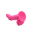 XR Brands Realistischer POP Dildo mit Hoden 21,5 cm – Mohnblumenfarbe, stark!