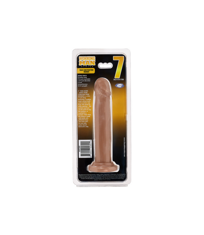 Cloud 9 Construction Worker Dildo 18 cm Met Zuignapbasis - Realistisch PVC