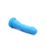 Curve Toys Blue Silicone Dildo 18 cm - Flexible, Realistic & Suction Cup Ready