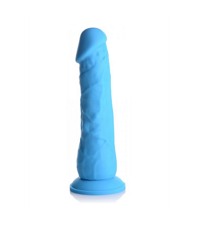 Curve Toys Flexibler Silikon-Dildo 18 cm - Realistisches Vergnügen in Blau