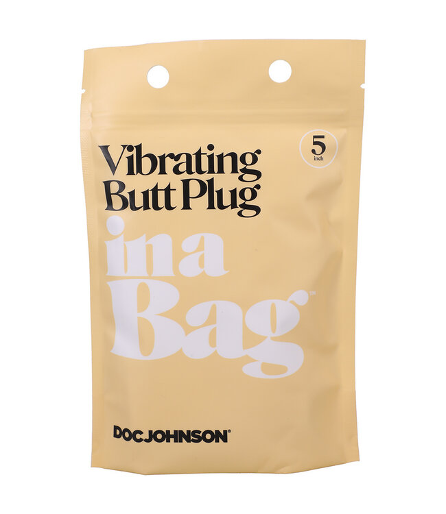 Doc Johnson Vibrierender Butt Plug aus medizinischem Silikon – 10 Funktionen, 12,7 cm