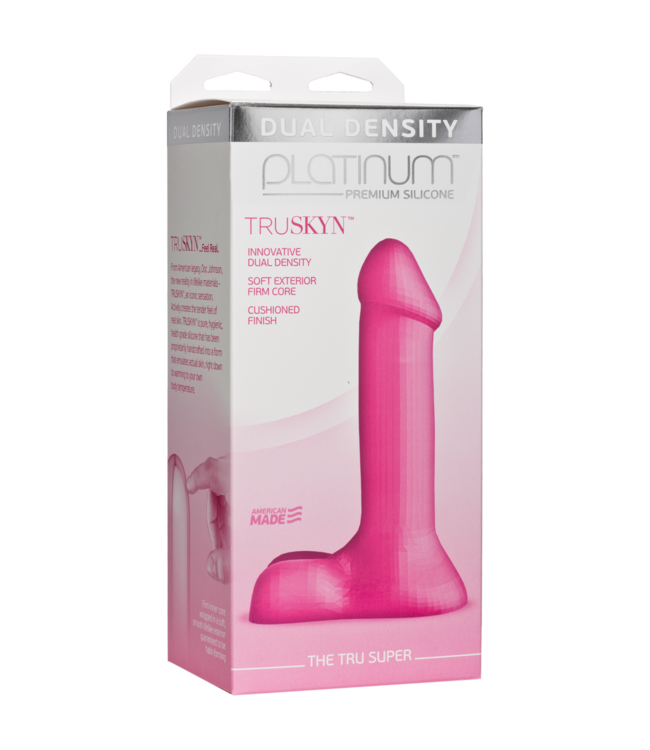 Doc Johnson Tru Super 18cm Lifelike Silicone Dildo - Premium American-Made Quality