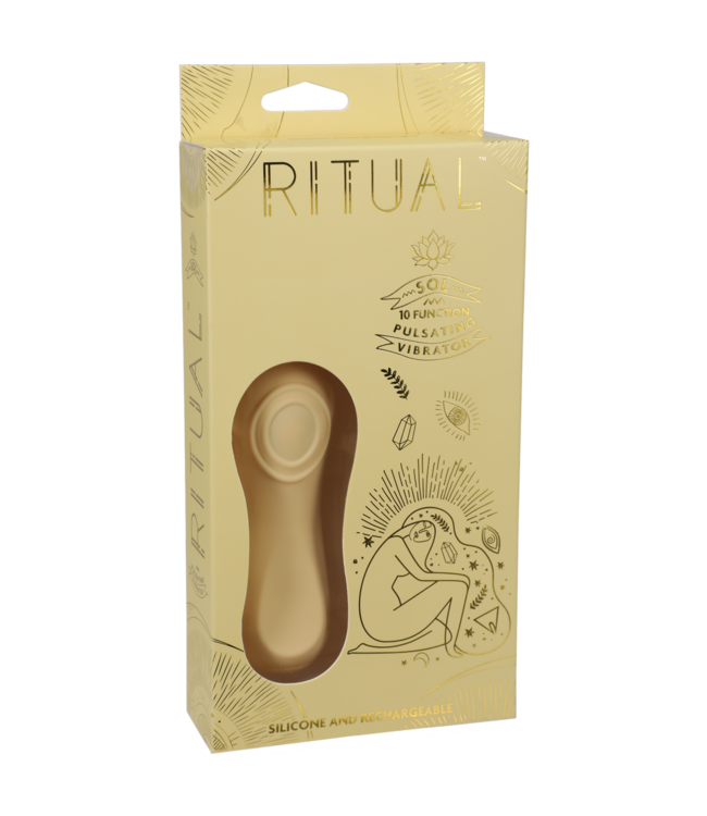 Doc Johnson Doc Johnson RITUAL Sol Oplaadbare Siliconen Vibrator Geel 11 cm