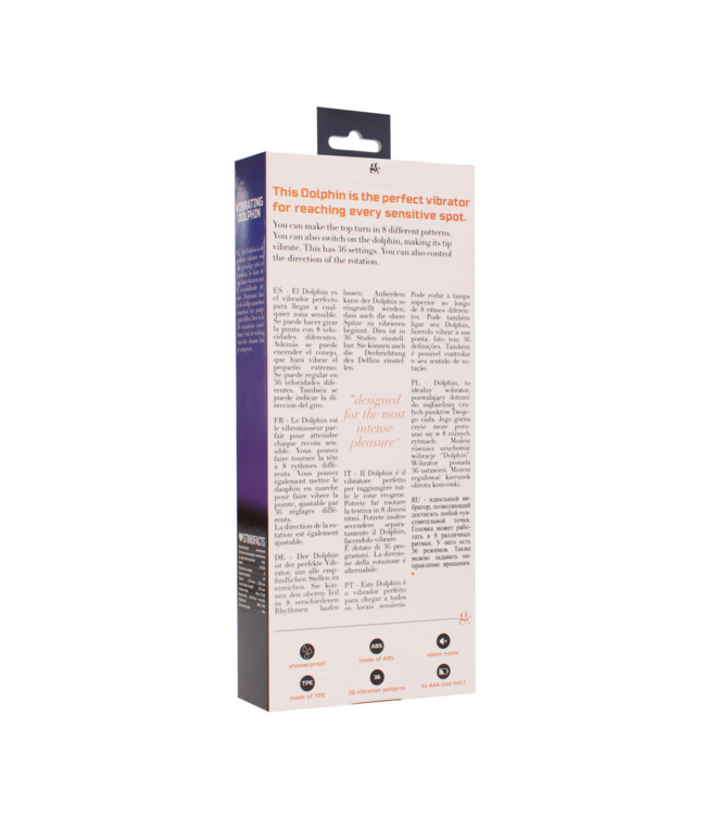 GC Ultimate Pleasure Vibrating Dolphin - 44 Modes, 8 Rotations, Adjustable