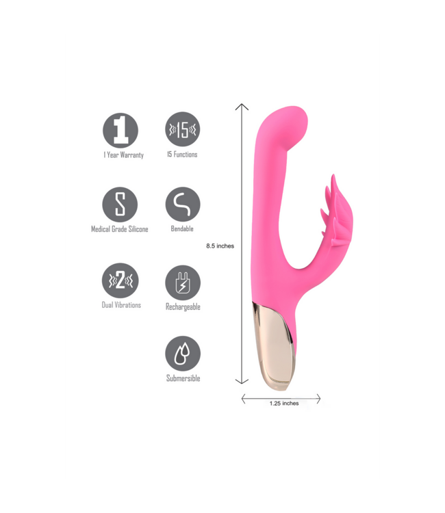 Maiatoys Maia Toys Flexibele Maui Rabbit Vibrator Met USB Oplaadbare Pot Leaf Stimulator